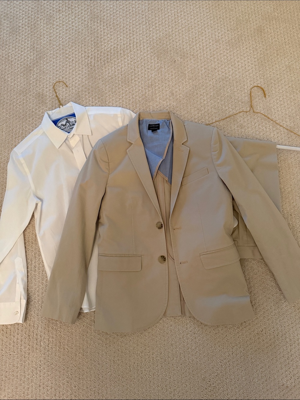 Like New J Crew Thompson Suit with White Dress Shirt